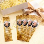 Personalized Multicolor Photo Bookmark with Tassel Funeral Memorial Keepsake Gift for Family