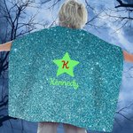 Personalised Cute Butterfly Heart Lighting Design Superhero Kid Cape with Name and Initial Halloween Costume Party Dress Up Gift for Boys Girls