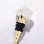 Bouchon de Bouteille en Cristal Personnalisé avec Nom Cadeau Mariage Fête pour Amateur de Vin Whisky et Champagne