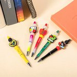 Personalized Pencil Apple Design Breaded Pen Keychain Set with Name Teacher Appreciation Back to School Gift for Teacher 6