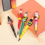 Personalized Pencil Apple Design Breaded Pen Keychain Set with Name Teacher Appreciation Back to School Gift for Teacher 8