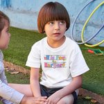 Personalized Cute Alphabet 100% Cotton Kid T-Shirt with Initial and Name First Day of School Outfit Back to School Gift for Boys Girls