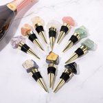 Bouchon de Bouteille en Cristal Personnalisé avec Nom Cadeau Mariage Fête pour Amateur de Vin Whisky et Champagne