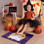 Henkilökohtainen monivärinen Booey Bat Pumpkin 1 - 6 Dog Ghosts Design Liukumaton ovimatto nimellä Halloween Home Decor Lahja perheelle