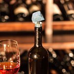 Bouchon de Bouteille en Cristal Personnalisé avec Nom Cadeau Mariage Fête pour Amateur de Vin Whisky et Champagne