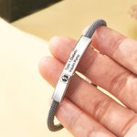 Alerta Médica de Emergencia Personalizada Star of Life Pulsera de Cuerda Ajustable con Texto Grabado Regalo de Primeros Auxilios para Hombre Mujer