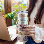 Vaso personalizado de 20oz con texto y pajita Regalo de agradecimiento y ánimo para el profesor