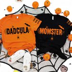 Personlig Halloween Bat Spider Web Momster Dadcula Sweatshirt T-shirt Hoodie med 1-6 namn Multicolor Tillgänglig Holiday Party Present för familjen