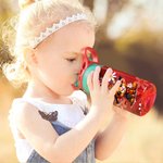 Personalisierte Halloween Hochland Kuh Thema 17oz Kind Name Wasserflasche mit Stroh und Spill-Proof-Deckel zurück zu Schule Herbst Halloween Geschenk