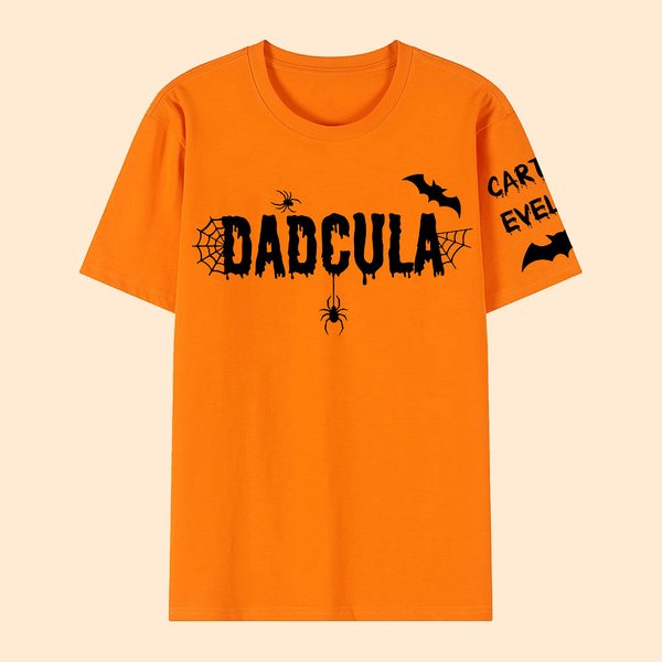 Personalizada Halloween Murciélago Telaraña Momster Dadcula Sudadera Camiseta Sudadera con capucha con 1-6 nombres Multicolor Disponible Fiesta de Nav