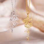 Collar personalizado con nombre y signo del zodiaco joya minimalista de astrología regalo de cumpleaños o Día de la Madre para mujer y niña