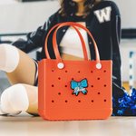 Personalisierte 3D Effekt Cheer Bow Tasche Charm Button mit Namen Zubehör für Bogg Team Cheering Geschenk für Frauen Mädchen Cheerleader