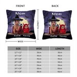 Tema personalizado de Halloween Bruja Vampiro Personaje de dibujos animados Funda de almohada con 1-6 nombres Decoración del hogar Fiesta de Navidad R