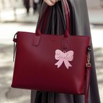 Personalized Muticolor Aesthetic Coquette Bow Keychain Bag Tag with Name and Ball Chain Birthday Christmas Gift for Women Girls