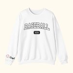 Personlig Baseball Sport Mamma Sweatshirt med 1-6 Namn Flerfärgad Tillgänglig Game Day Kostym Födelsedagspresent för kvinnor