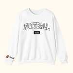 Personalized Football Sport Mom Sweatshirt with 1-6 Names Multicolour Available Game Day Costume Birthday Gift for Women