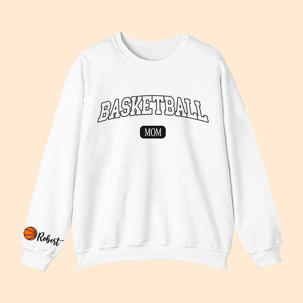 Sweatshirt de basket-ball personnalisé avec 1-6 noms Multicolore Disponible Game Day Costume Birthday Gift for Women