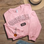Personalized Basketball Sport Mom Sweatshirt with 1-6 Names Multicolour Available Game Day Costume Birthday Gift for Women