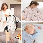 Housse de siège auto pour bébé avec nom Cadeau d'anniversaire Cadeau de douche pour nouveau-né Nouvelle maman