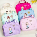 Personalisierte Cartoon-Charakter Lunch-Tasche mit Namen Geburtsblume Wärmehaltung Lunch Bag Schulanfang Arbeit Picknick Geschenk für Kinder Familie
