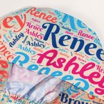 Personalized Colorful Name Word Cloud Adjustable Working Scrub Cap with Sweatband Set of 2 Birthday Appreciation Gift for Nurse Doctor