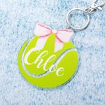 Personalisierte rosa Coquette Bogen Tennis Tasche Tag Schlüsselanhänger mit Namen Sport Team Geburtstag Geschenk für Tennisliebhaber