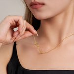 Spersonalizowany naszyjnik z imieniem krzyża Minimalistyczna biżuteria Chrzest Religijny prezent urodzinowy dla chrześcijan Kobiety
