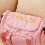 Sac de Voyage Imperméable Personnalisé avec Nom Brodé Sac à Bandoulière Multi-Compartiments Cadeau Anniversaire Noël Retour à l'École pour Femme Fille