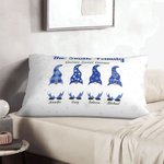 Personalizzato carino Hanukkah Gnome famiglia Throw Pillow Cover con 1-8 nomi Happy Hanukkah regalo per la famiglia ebraica