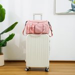 Sac de Voyage Imperméable Personnalisé avec Nom Brodé Sac à Bandoulière Multi-Compartiments Cadeau Anniversaire Noël Retour à l'École pour Femme Fille