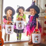 Spersonalizowana torba na cukierki Halloween Cute Ghost Trick or Treat z imieniem i nazwiskiem Halloween Party Gift for Kids