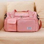 Sac de Voyage Imperméable Personnalisé avec Nom Brodé Sac à Bandoulière Multi-Compartiments Cadeau Anniversaire Noël Retour à l'École pour Femme Fille