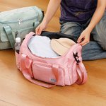 Sac de Voyage Imperméable Personnalisé avec Nom Brodé Sac à Bandoulière Multi-Compartiments Cadeau Anniversaire Noël Retour à l'École pour Femme Fille