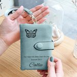 Personalized Cross Style Tri-Fold Name Wristlet Wallet with Card Holder Religious Gift Christmas Gift for Christian Women