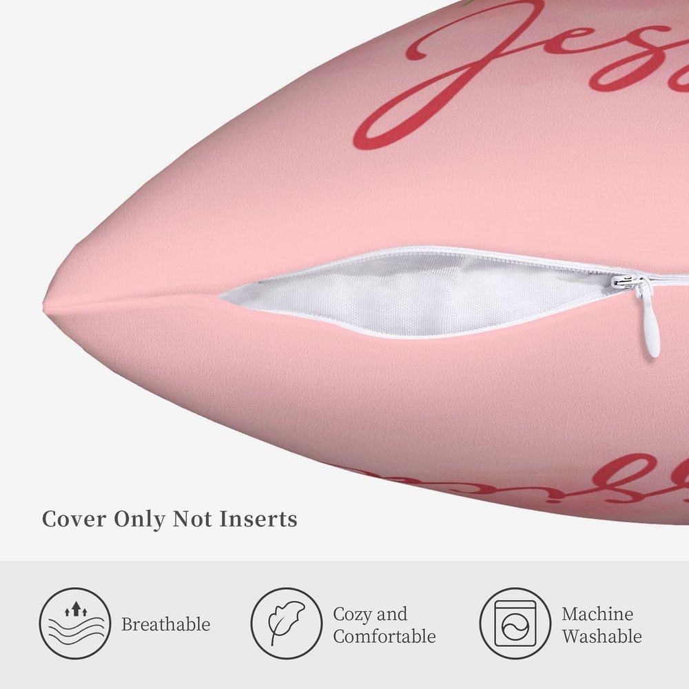 Gepersonaliseerde geboorte bloem initiaal kussenhoes met naam Home Decor Bachelorette Party Gift voor haar 8