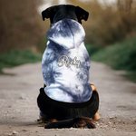 Personlig flerfärgad hundtröja med knytblus med namn Hundträff Hundpromenad Gåva för djurälskare