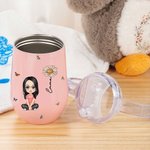 Spersonalizowany kubek niekapek z imieniem i uchwytem Baby Shower Prezent urodzinowy dla dzieci 10 uncji z imieniem i uchwytem