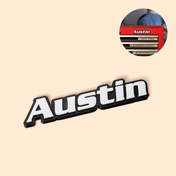 Personalised 3D Name Toolbox Magnet Workshop DIY Accessory Father's Day Gift for Dad Grandpa Mechanic