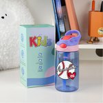 Gepersonaliseerde basketbal Softbal Baseball 16oz waterfles Tumbler met naam verjaardag Game Day Gift voor kinderen