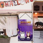 Personalized Home Sweet Haunted Home Cat Cosplay Garden Flag with 1-5 Names Halloween Yard Porch Decor Gift for Family Cat Lover