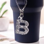 Personalized Glitter Letter Charm for Stanley Tumbler Water Bottle Accessories Birthday Gift for Women Girls
