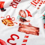 Gepersonaliseerde Kerstman Rendier Sneeuwpop Kerstdeken met Naam Huisdecoratie Kerstcadeau voor Kind Familie Vriend
