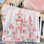 Suave manta de bebé personalizada con nombre, rosa, azul, floral, con foto, apta para la piel, regalo de baby shower para recién nacido