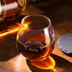 Gepersonaliseerde 1 - 6 Pet Ears Design Bourbon Whiskeyglazen met Laser Gegraveerde Naam Verjaardag Vaderdag Geschenk voor Opa Papa Whiskey Liefhebber