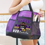 Personalized Multicolour Dance Mom Stylish Durable Tote Bag with Name and Number Birthday Gift for Dance  Lovers Mother