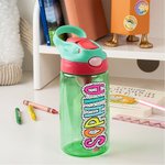 Gepersonaliseerde Multicolor Dalmatiër Stippen 16oz Waterfles met Naam en Handvat Verjaardag Terug naar School Cadeau voor Kinderen