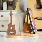 Etui de rangement pour médiator de guitare en bois rétro personnalisé avec nom gravé Cadeau d'anniversaire pour les joueurs de guitare et les amoureux
