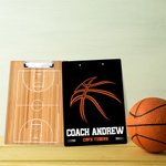 Personalized Acrylic Basketball Court Dry Erase Clipboard with Name Basketball Club Team Gift for Basketball Lover Coach