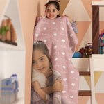 Personalisierte Herz Pattren Name Wort Wolke Foto weichen Wurf Decke Baby Dusche Geburtstag Geschenk für Jungen Mädchen