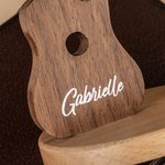 Etui de rangement pour médiator de guitare en bois rétro personnalisé avec nom gravé Cadeau d'anniversaire pour les joueurs de guitare et les amoureux